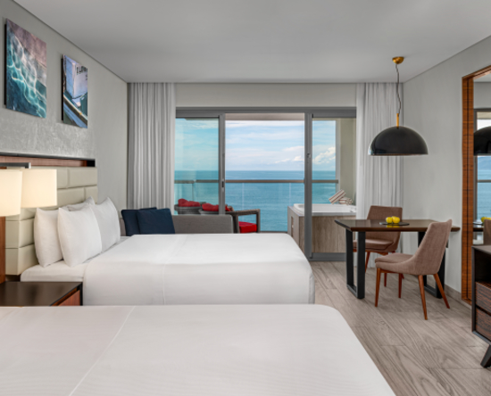 Habitación Premium frente al mar con bañera de hidromasaje - 2 camas Queen